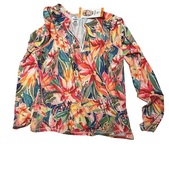 Hurley Multicolor Floral Rash Guard - Picture 3 of 4